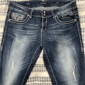 Vigoss Women's Dark Blue Skinny Jeans